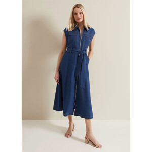 Phase Eight Luiza Denim Midi Dress